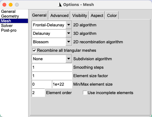 Meshing Algorithm